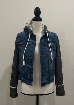 Mossimo Mixed Media Hoodie Jacket