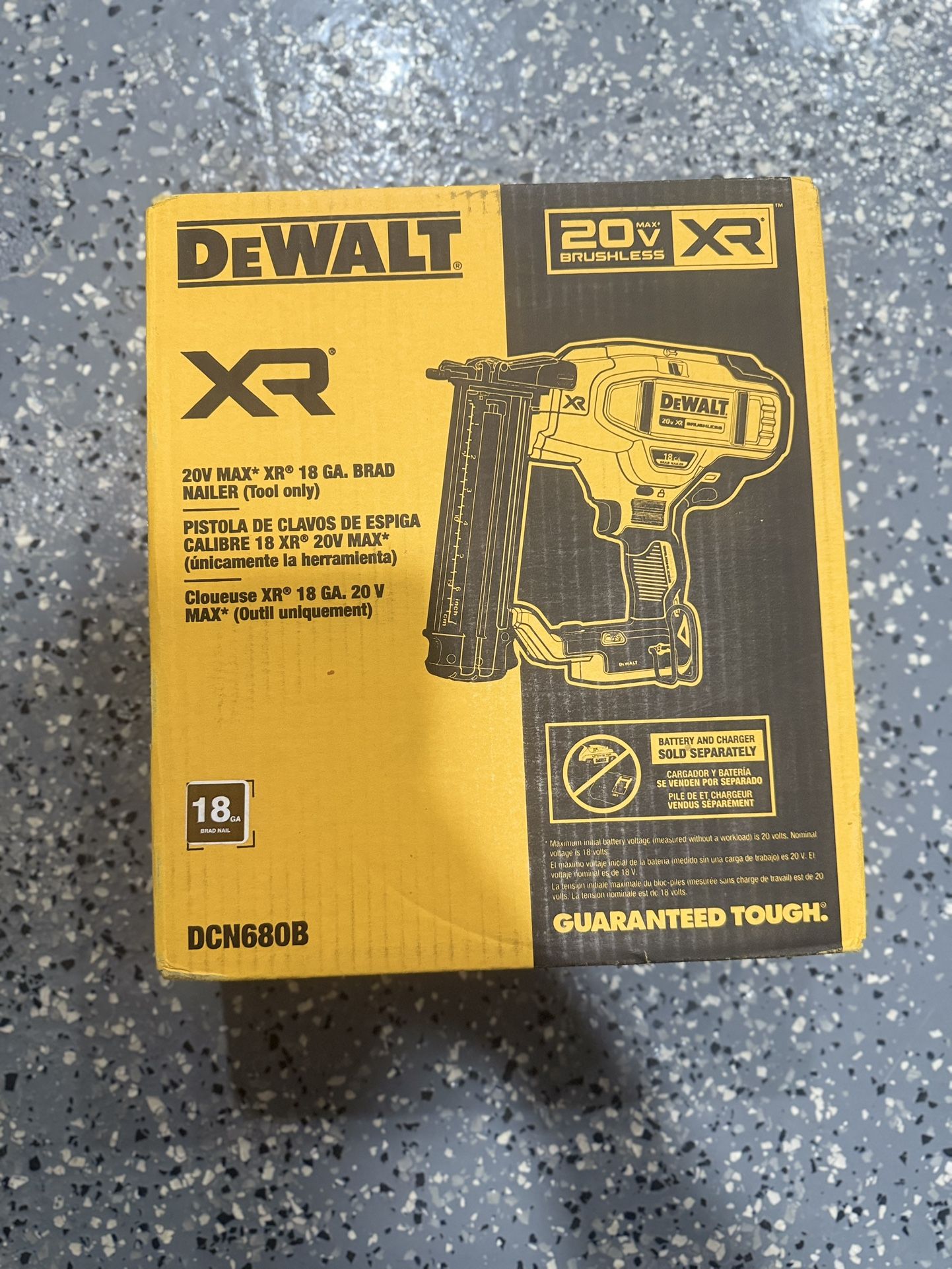 New Dewalt Brand Nailer 18 Gauge Tool Only