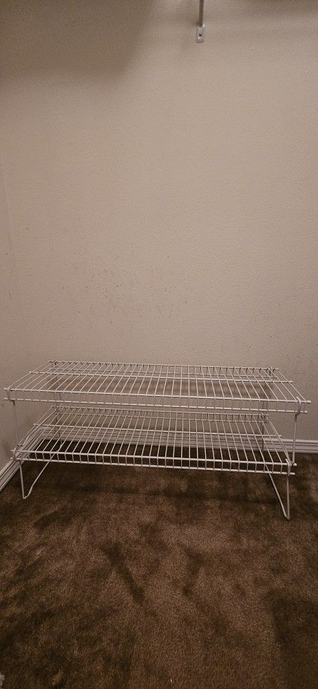 2 Wire Shelves / Shoe Rack