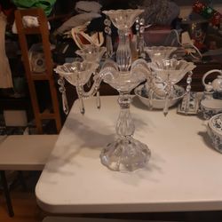 crystal candle holder