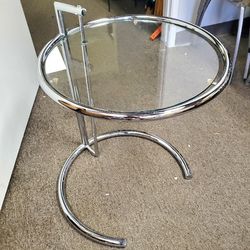 Steel and Glass End Table - Modern
