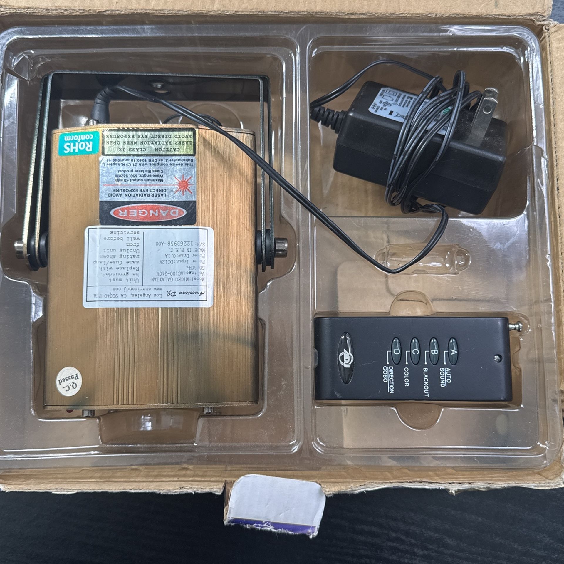 Micro Galaxian ADJ Portable Mini Láser