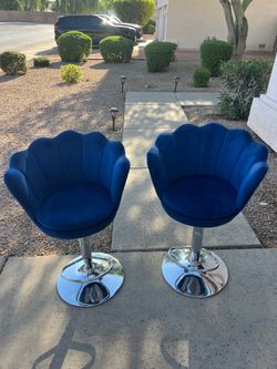 Blue Bar Stools
