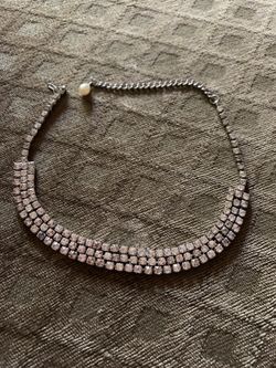 Vintage rhinestone necklace /choker