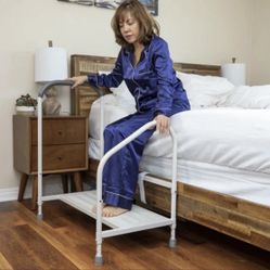 NEW NEW Step2Bed Bedside Safety Step With Handicap Grab Bars and Motion Activated New, Open Box