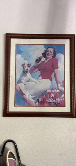 Coke A Cola Framed Art