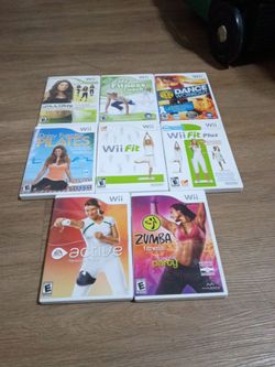 Wii Fitness DVDs Lot of 8