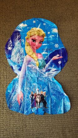 Frozen helium balloon