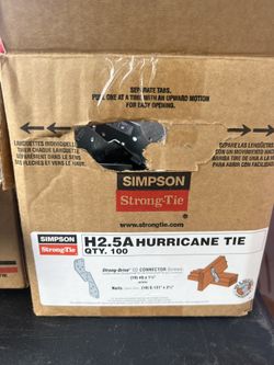 Box 100 H2.5A Hurricane Hangers