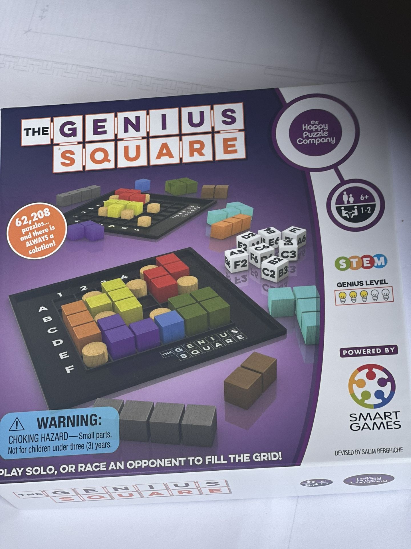 Genius Square Game For an Intelligent Kid From 6?years To Adult