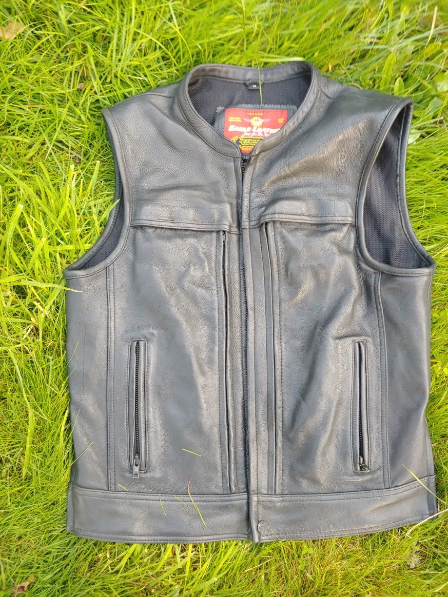 Eagle leather vest