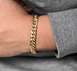 14k Cuban Bracelet 43g
