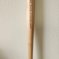 Custom Made Wooden Bat. 