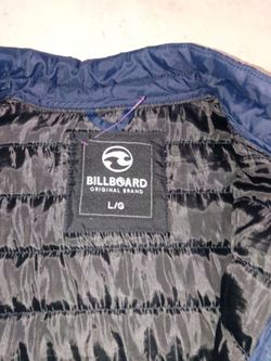 Navy Blue Quilted Puffer Jacket