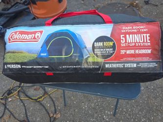Coleman six person 5 minute pop up tent the price is firm
