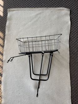 Bike Rear Rack and Basket - Fits for 26" / 27.5" / 28" / 29" wheels - Steel - Perfect condition - If the listing is up and you can see it, that means 