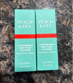 NEW PEACH & LILY HYDROBUBBLE DEEP FOAM CLEANSER $5 for both!