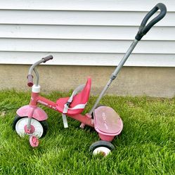 Pink Radio Flyer 3-in-1 Stroll 'N Trike