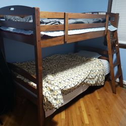 Hard Wood Bunk Bed With Memory Forms
