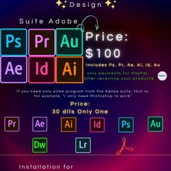 🇺🇸🇺🇸✨️Suite Adobe ✨️🇺🇸🇺🇸SOLIDWORKS ✨️MasterCAM ✨️AutoCAD ✨️SKETCHUP ✨️✅️✅️