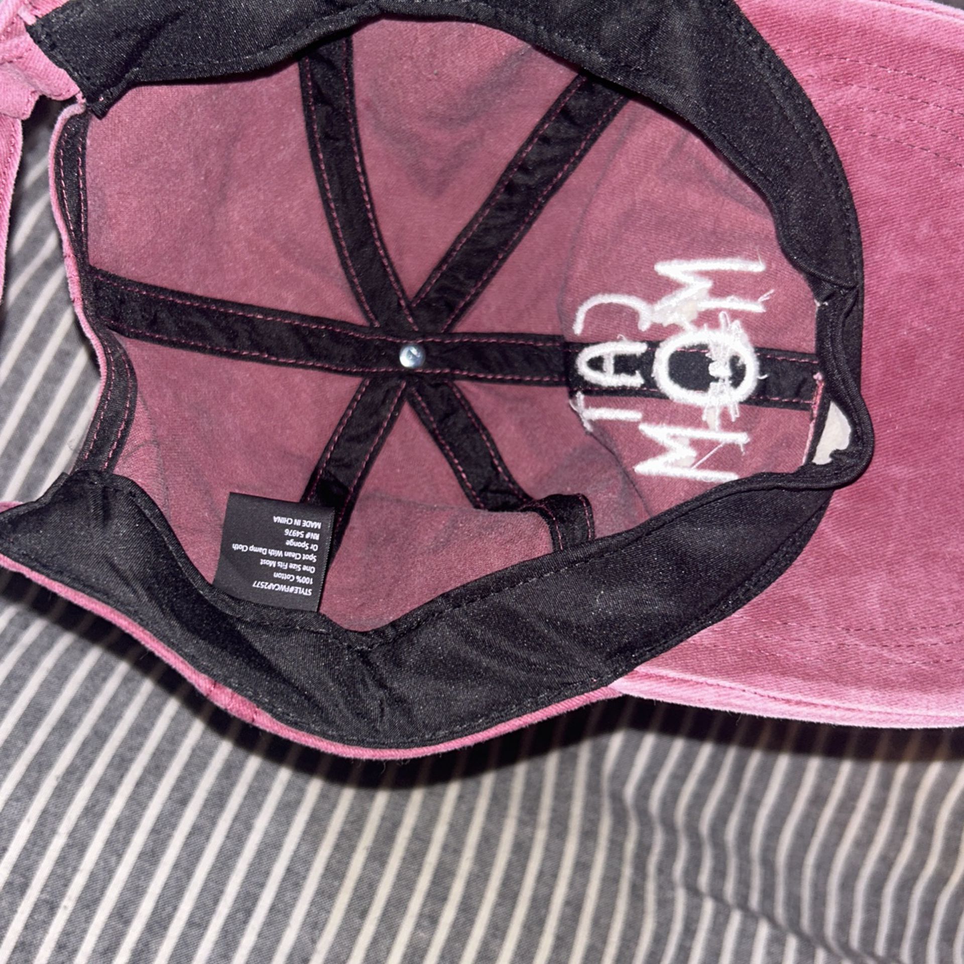 Pink Velvet Cap