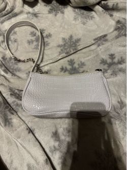 All white purse