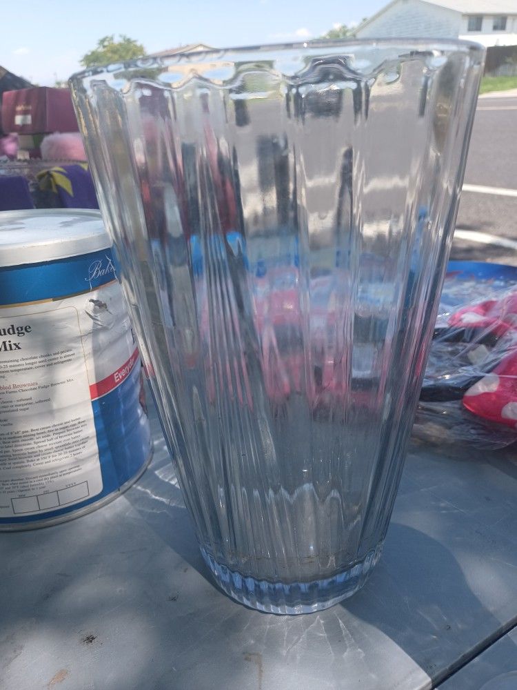 Heavy Glass Vase