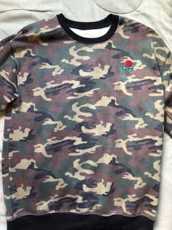 Camo Rose Sweatshirt (Size M)