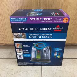 BISSELL LITTLE GREEN PROHEAT  CARPET & UPHOLSTERY DEEP CLEANER.