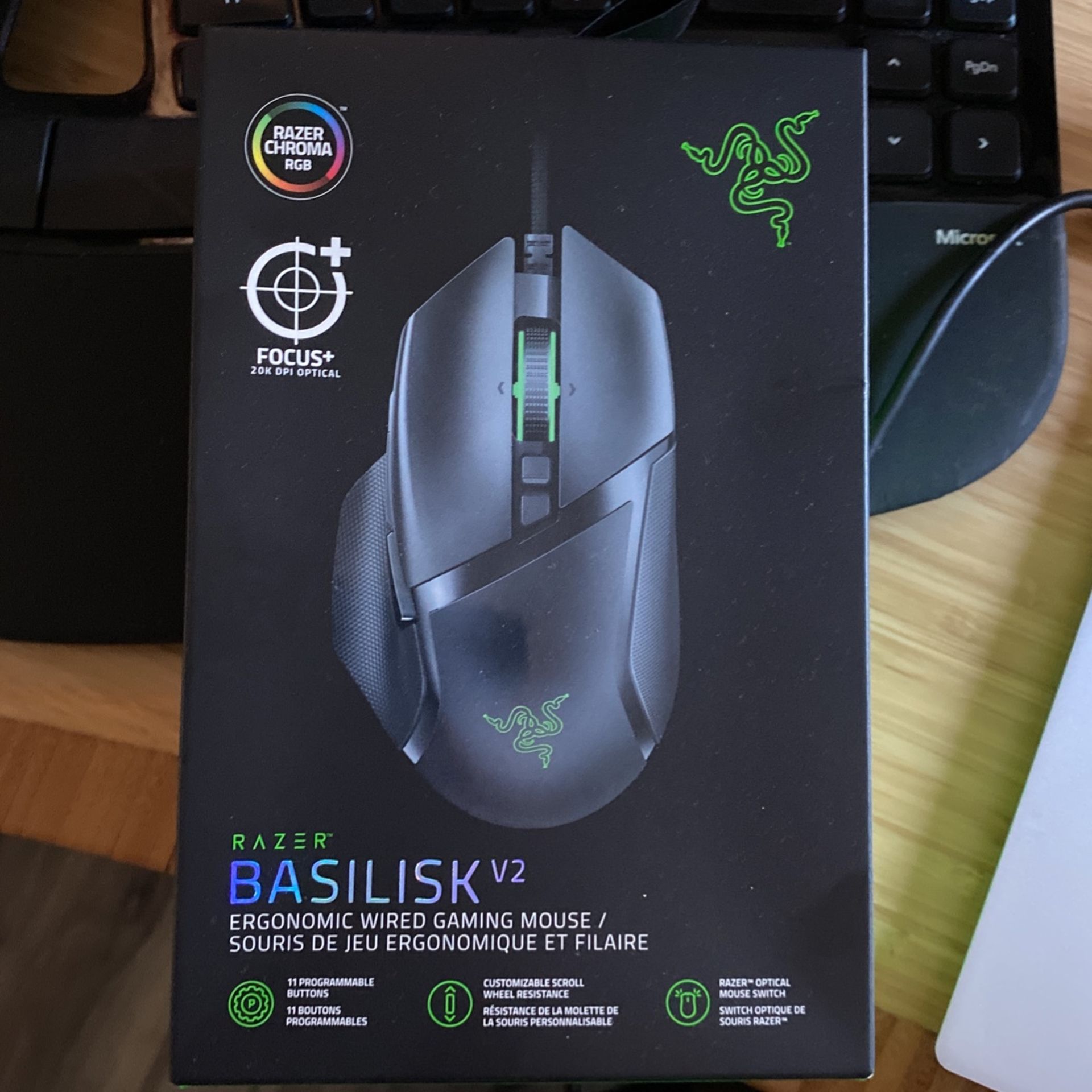 Razer Basilisk V2 Gaming Mouse New In Box