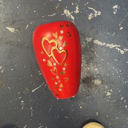 Flower Vase With hearts From 1800 Flowers Original In Box 