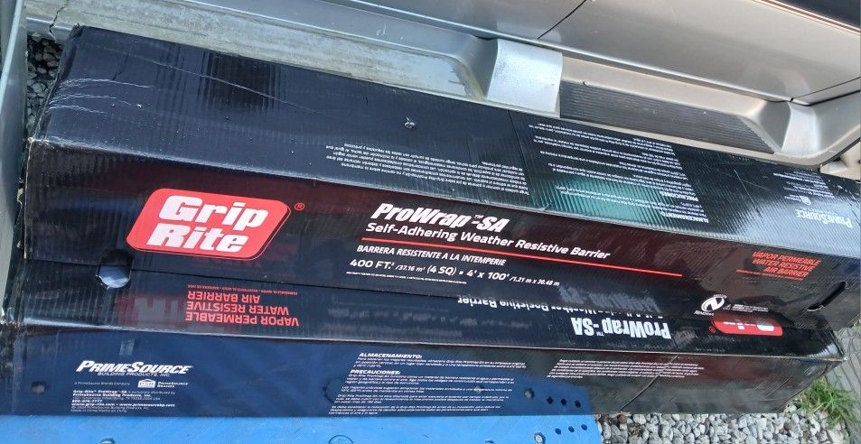New Grip-Rite 4-ft x 100-ft Water Resistant UV Resistant House Wrap 400-sq ft. 