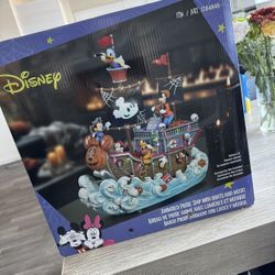 DISNEY ANIMATED PIRATE SHIP WITH LIGHTS AND MUSIC