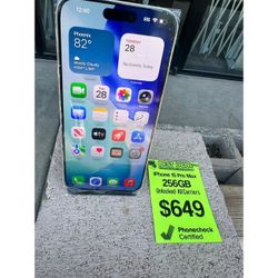 Apple iPhone 15 Pro Max Unlocked 256GB (Various Colors)