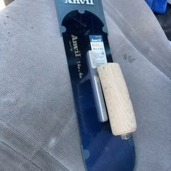 Anvil 14 In X 4 In Blue Steel Pool Trowel 