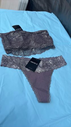 Lingerie set forever21  zise m purple silver