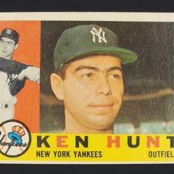 1960 Topps #522 Ken Hunt New York Yankees Baseball Card
