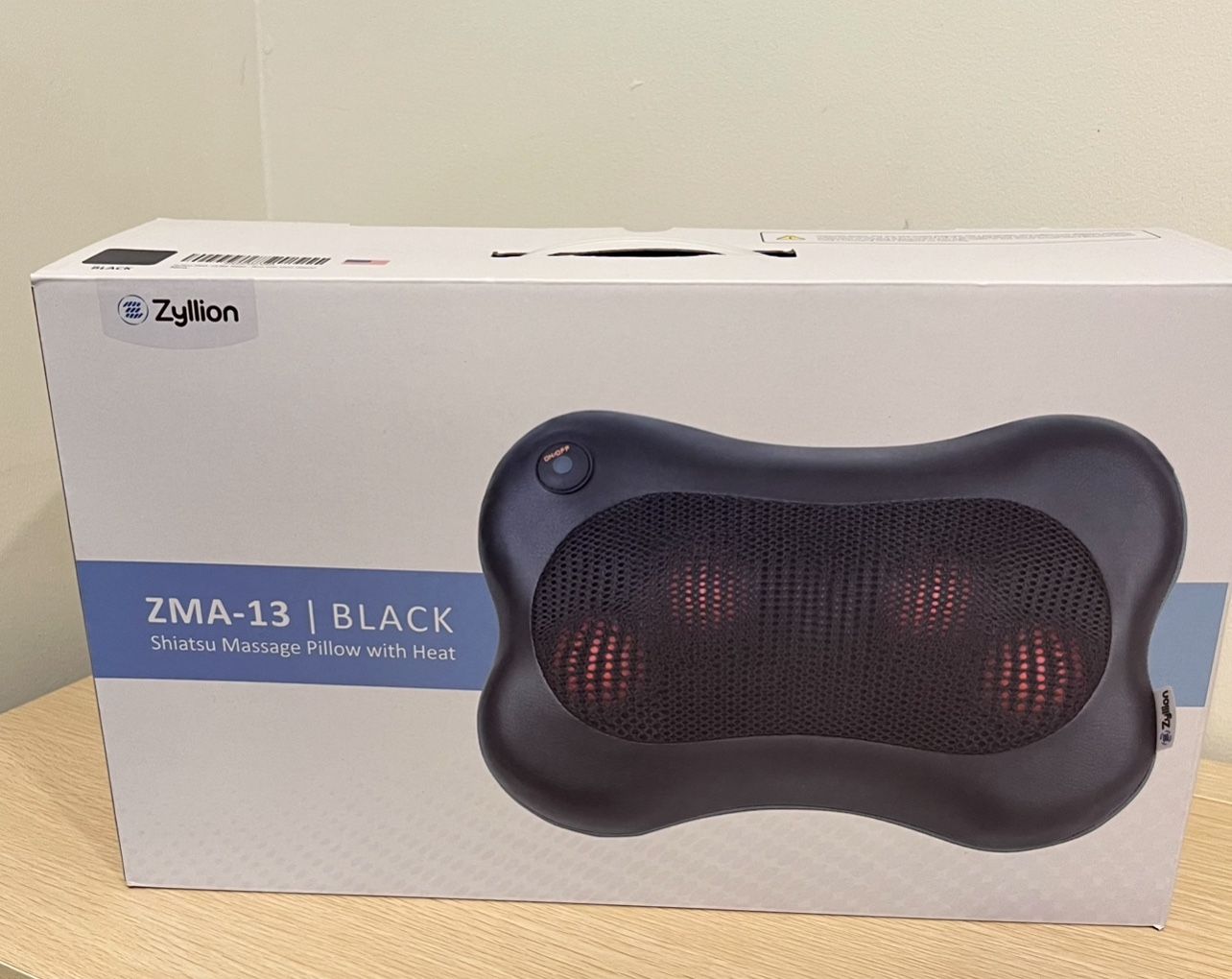 Zyllion Shiatsu Massage Pillow with Heat