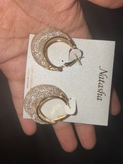 Gold plated earring
