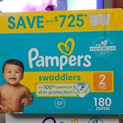 pampers size 2 180 piezas 