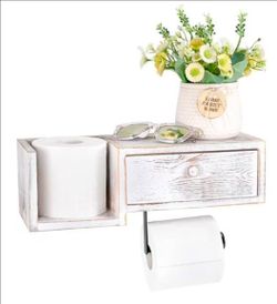Farmhouse Wood Toilet Paper Holder