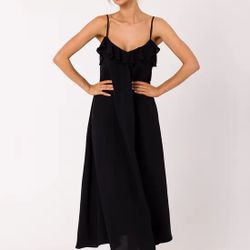 TAMMY MARS BLK STRAP MAXI SZ M
