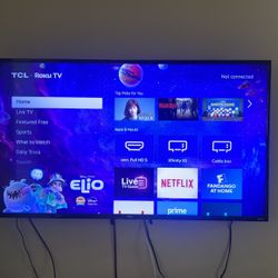 48” Roku TCL  TV USED