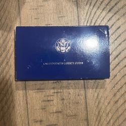 1986 90% Liberty Commemorative Set, Original Box COA 