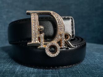 Black 1” thick belt size 34