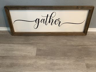 Handmade Gather Sign