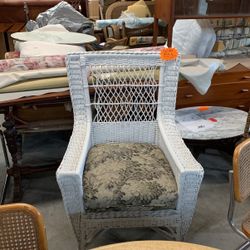 Antique Victorian Wicker Chair