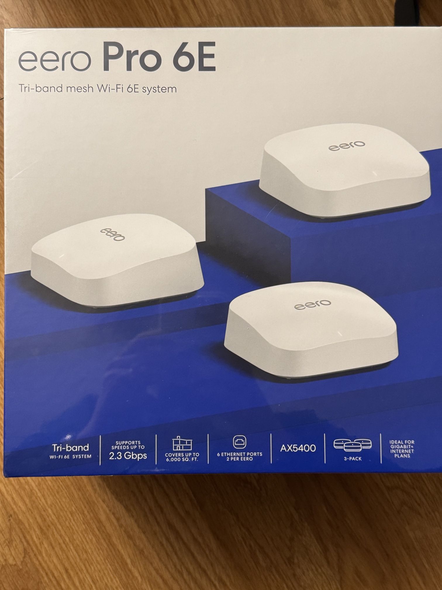 Eero Wi-Fi 6E Mesh System (3-pack) – Brand Ne