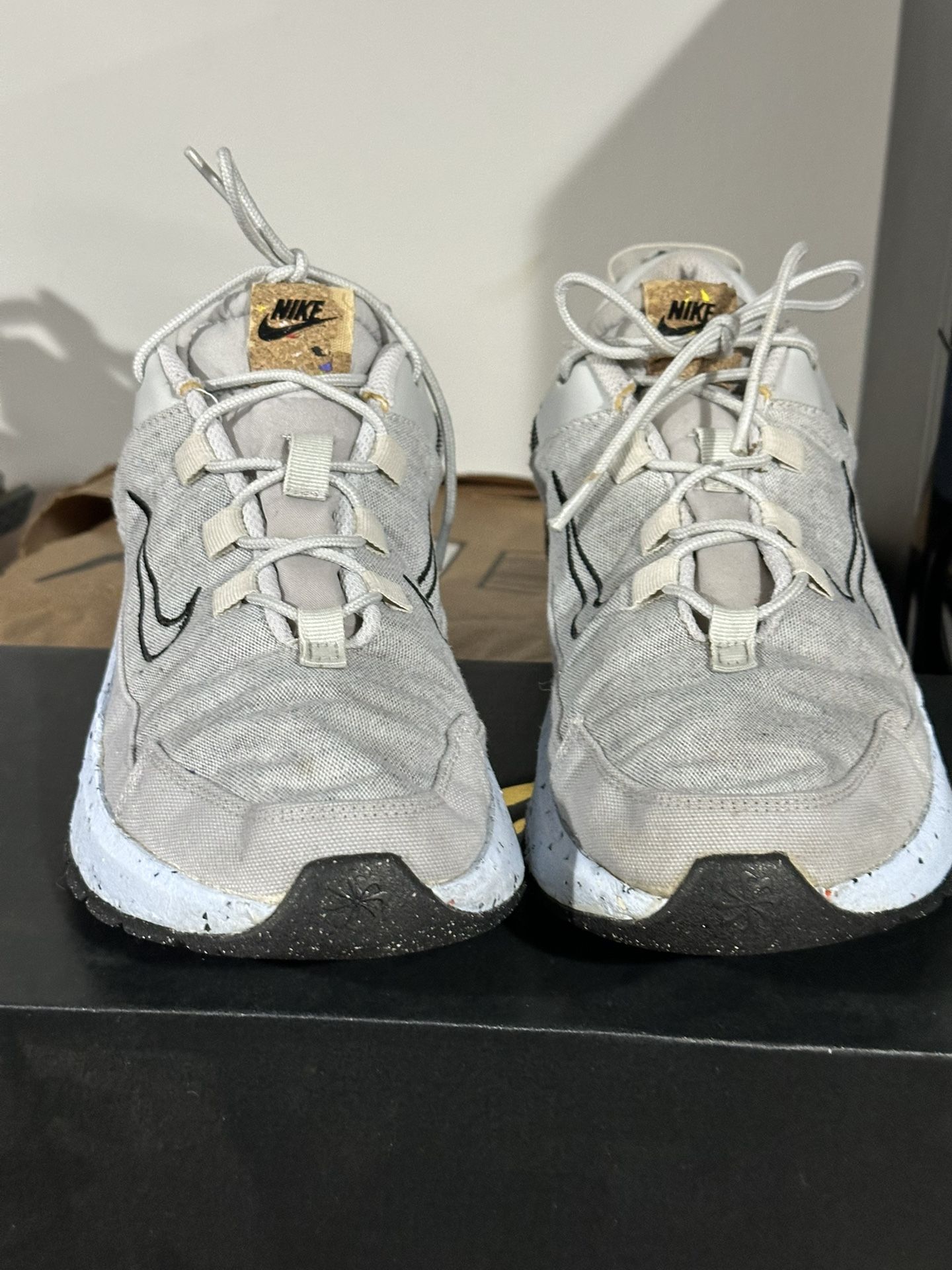 Women’s Size. 9 Nike Gray Denim And Baby Blue Tennis Shoes