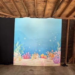 8*8 Under The Sea Event Backdrops for Sale – Baby Shower & Birthday!